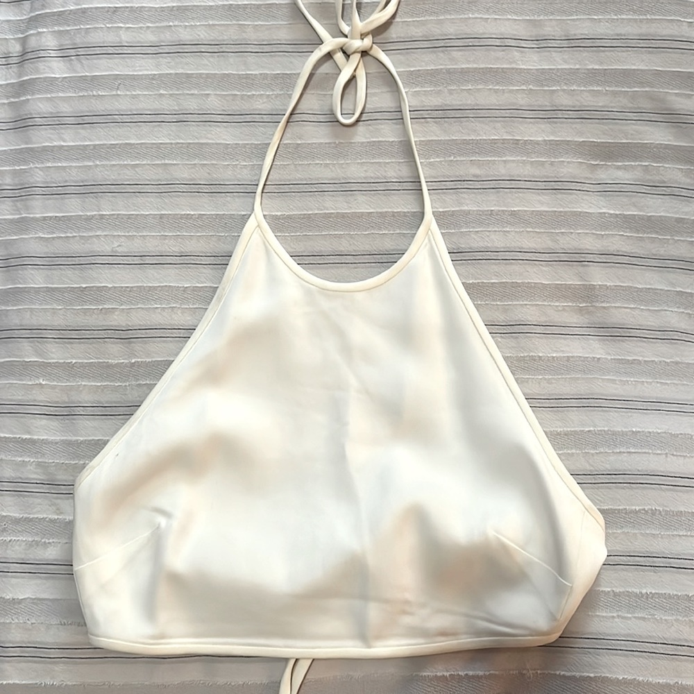 ALC white crop halter top in great condition!